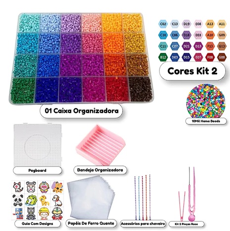 Kit Iniciante - Hama Beads 2,6mm